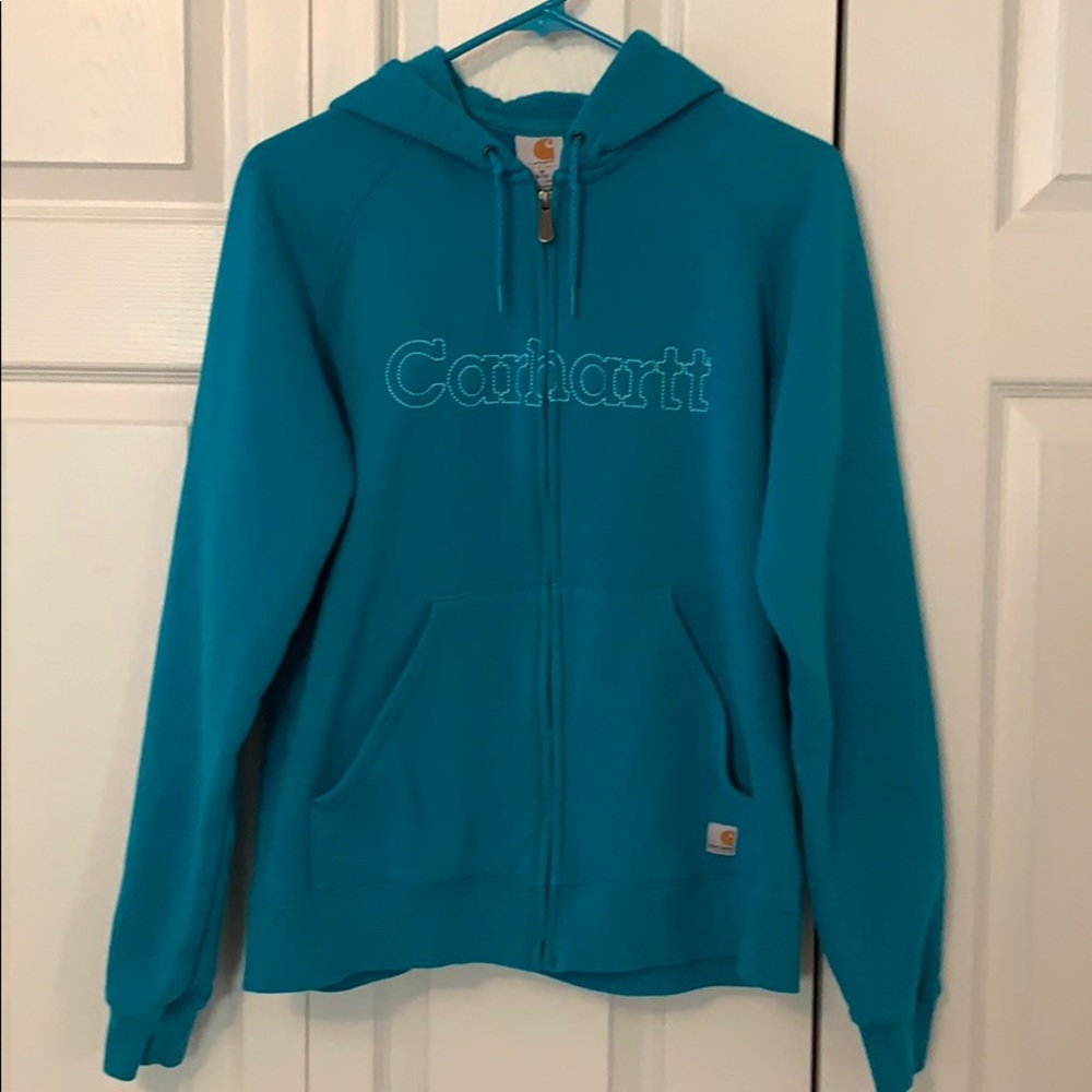 Women’s Carhartt Hooded Sweatshirt Jacket.